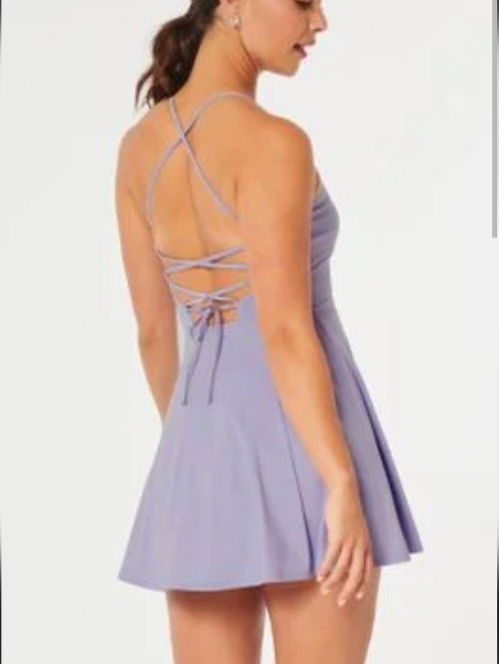 Holister Gilly Hicks Energize Active Lavender Strapy Dress Women Xs - Picture 1 of 6